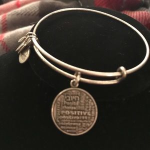 Alex & Ani “Positive” Silver Tone Bracelet